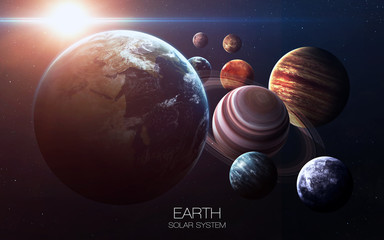 Earth - High resolution images presents planets of the solar system. This image elements furnished...