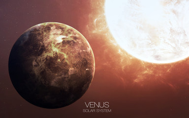 Venus - High resolution images presents planets of the solar system. This image elements furnished by NASA.