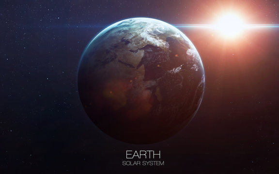 Earth - High resolution images presents planets of the solar system. This image elements furnished by NASA.