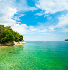Summer Adriatic Sea Landscape in Croatia