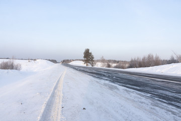 road in winter 