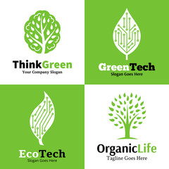 Set of ecological logo, icons and design element
