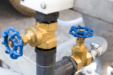 Close up valve in manual process for water system