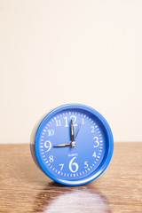 blue modern alarm clock