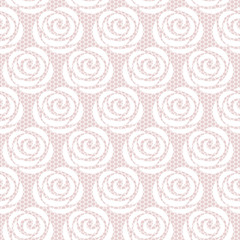 White roses seamless lace pattern