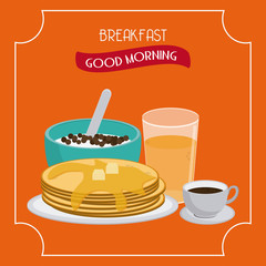 Breakfast food design 