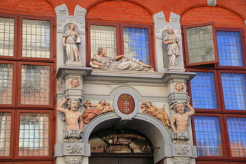 Obraz premium Danzig - dekorative Altstadtfassade