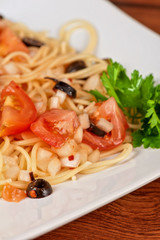 Pasta with vegetable