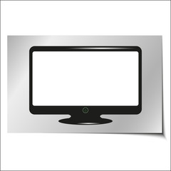 Monitor. Vector illustration.