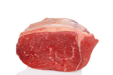 raw outside round beef roast