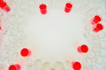 mug shot and drink for background