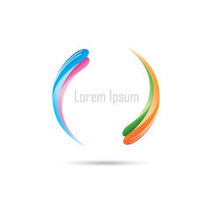 colorful sphere logo