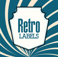 Retro label design 