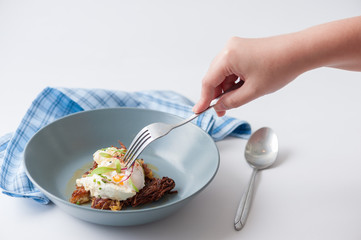 Hash brown with cheese