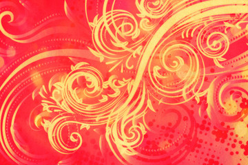 Decorative Floral Grunge Background