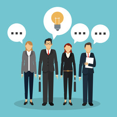 Businesspeople icon design 