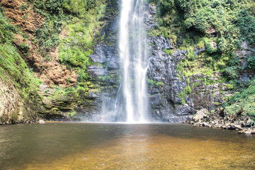 Fototapeta na wymiar Wli waterfall in the Volta Region in Ghana.
