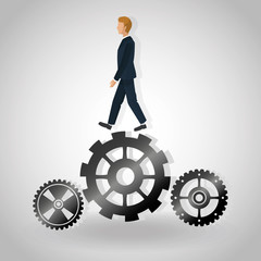 Businesspeople icon design 