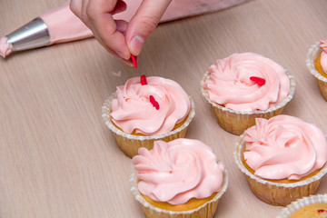 decoration cupcake hearts