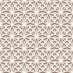 Beige seamless pattern, lacy texture