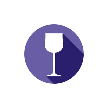 Sophisticated wine goblet, stylish alcohol theme illustration.