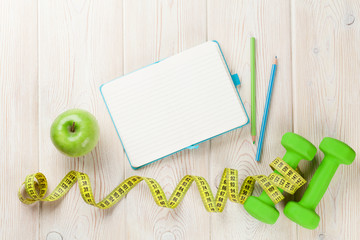 Diet and fitness concept