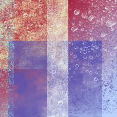 Abstract grunge background with water drops