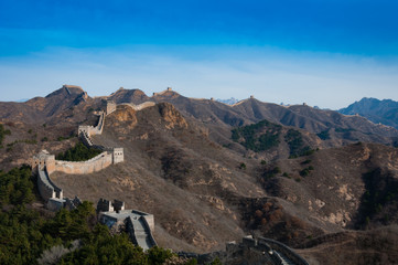 Great wall of china in jinshanling
