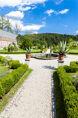 Fototapeta premium garden of cistercian monastery in Zwettl, Lower Austria, Austria