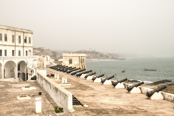 Cape coast castle in Ghana.
