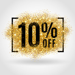 Gold sale 10% percent