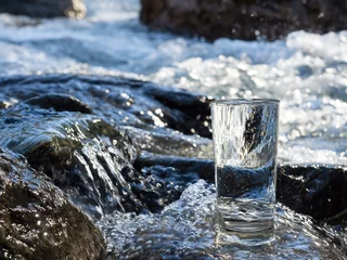  Natural water in a glass © arttim