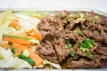 Japanese beef teriyaki grill