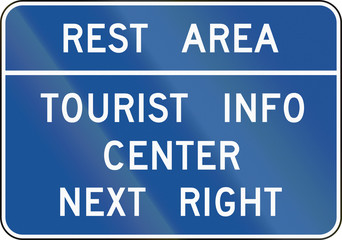 United States MUTCD guide road sign - Rest area