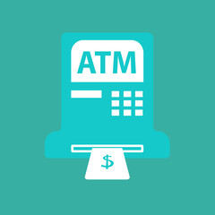 ATM icon symbol. vector