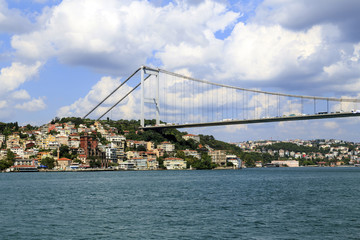 Fototapeta na wymiar View of the Bosphorus Bridge,Istanbul,Turkey.
