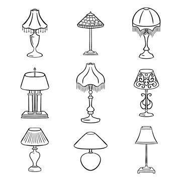 How to Draw a Lamp Step by Step  EasyLineDrawing