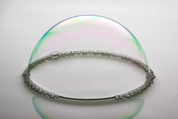 water drop in bubble
