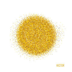 Gold sparkles on white background.