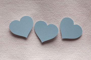Obraz premium Blue hearts