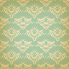Vector seamless background in vintage style.