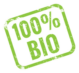 100 % Bio Stempel grün