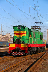 Железная дорога, поезд. Вагон. Семафор