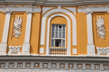 Moskau - Fassade mit Fenster im Kreml