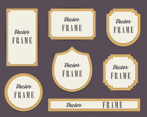 Vector frames collection.