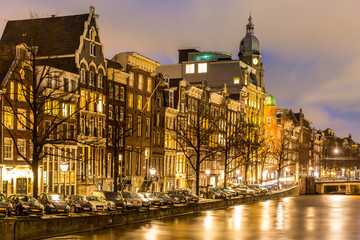 Naklejka premium Amsterdam Canals Netherlands