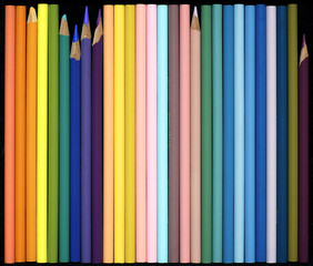 colorful colored pencils