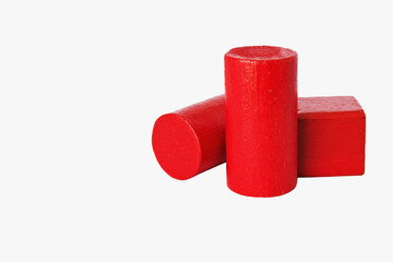 colored wooden cubes