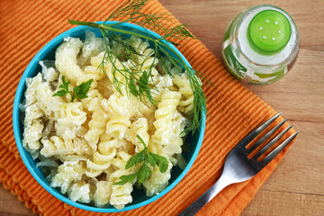 Italian pasta with cheese