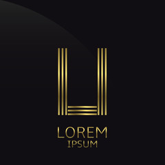 Letter U logo